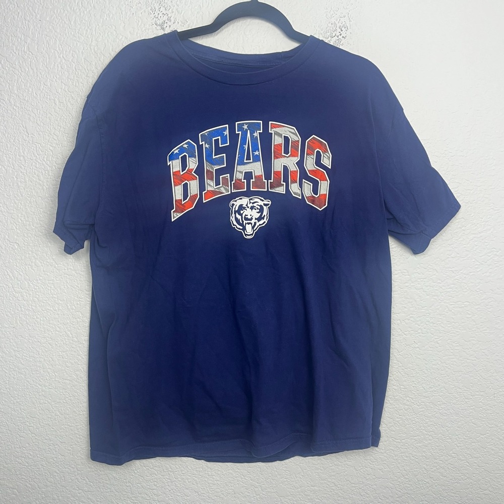 Chicago Bears Shirt‎ Mens XL Navy Blue NFL Pro Line Football Team Graphic Cotton